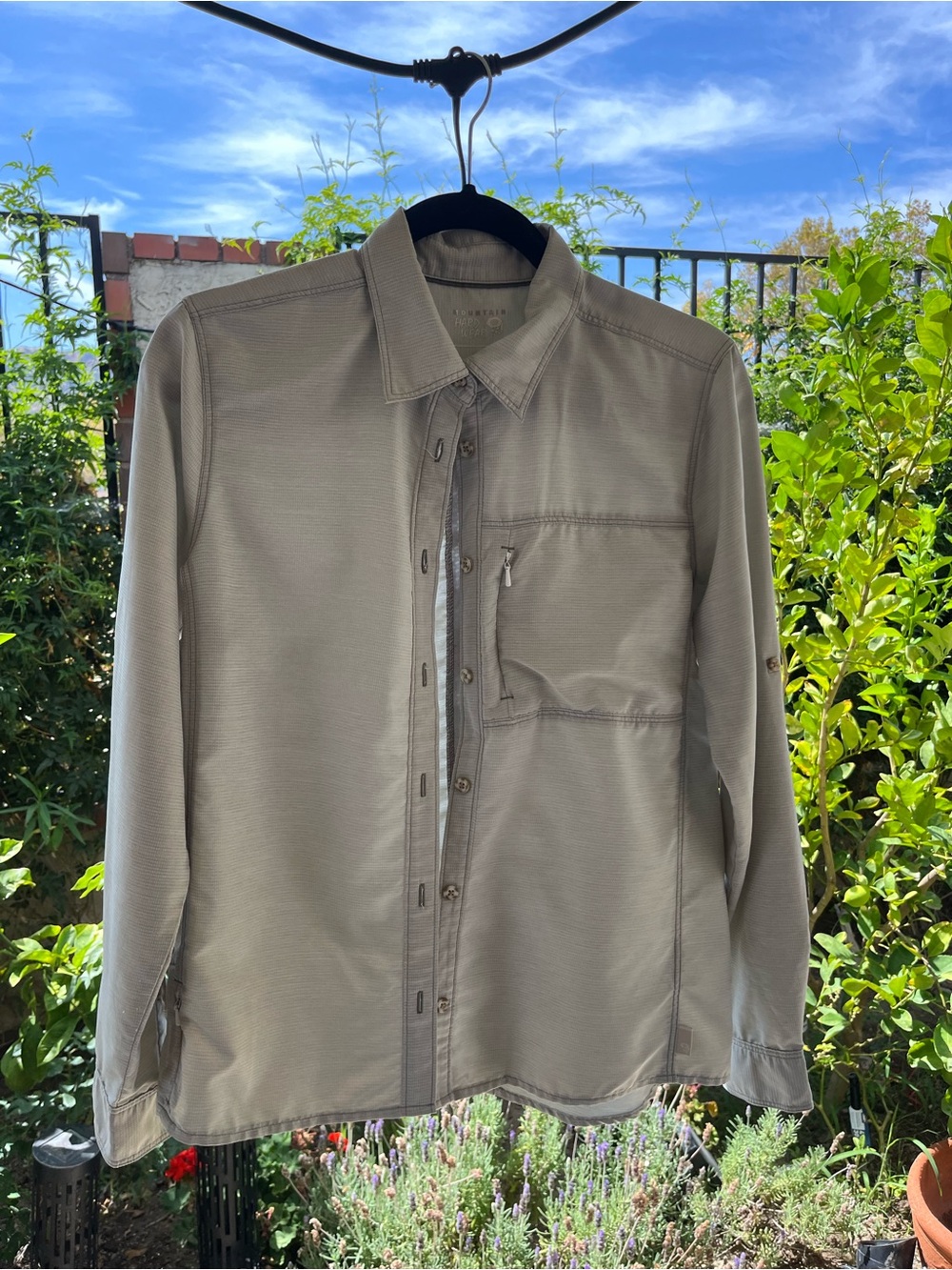 Mountain Hardwear Women’s Canyon Long Sleeve Hiking Shirt Gray S